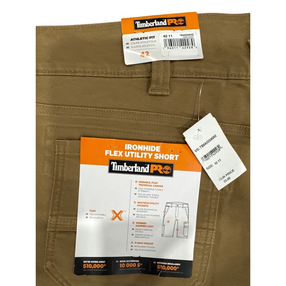 Timberland PRO Ironhide Men's Flex Utility Shorts - Size: 42